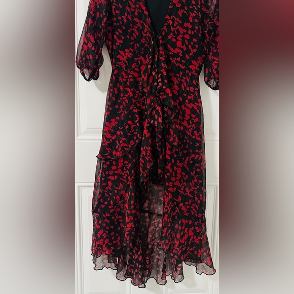 Asher Black and Red, High-Low Romper, Size Small - Picture 9 of 11